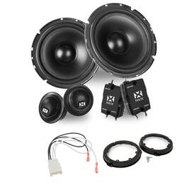 NVX - 2021-2025 Ford Bronco Sport - 6.5-Inch N-Series Front Speaker Upgrade Kit - Black