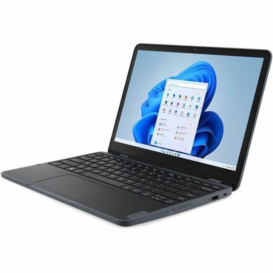 Alt View 3. Lenovo - Lenovo 500w Yoga Gen 4 82VQ000EUS 12.2" Touchscreen Convertible 2 in 1 Notebook - WUXGA - 60 Hz - Intel N-Series N100 - Gray.