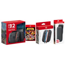 Switch 2 Console with Donkey Kong Bananza, Extra Joy-Cons and Protective Case Bundle - Nintendo Switch 2