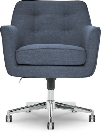 Front. Serta - Ashland Home Office Chair - Blue.