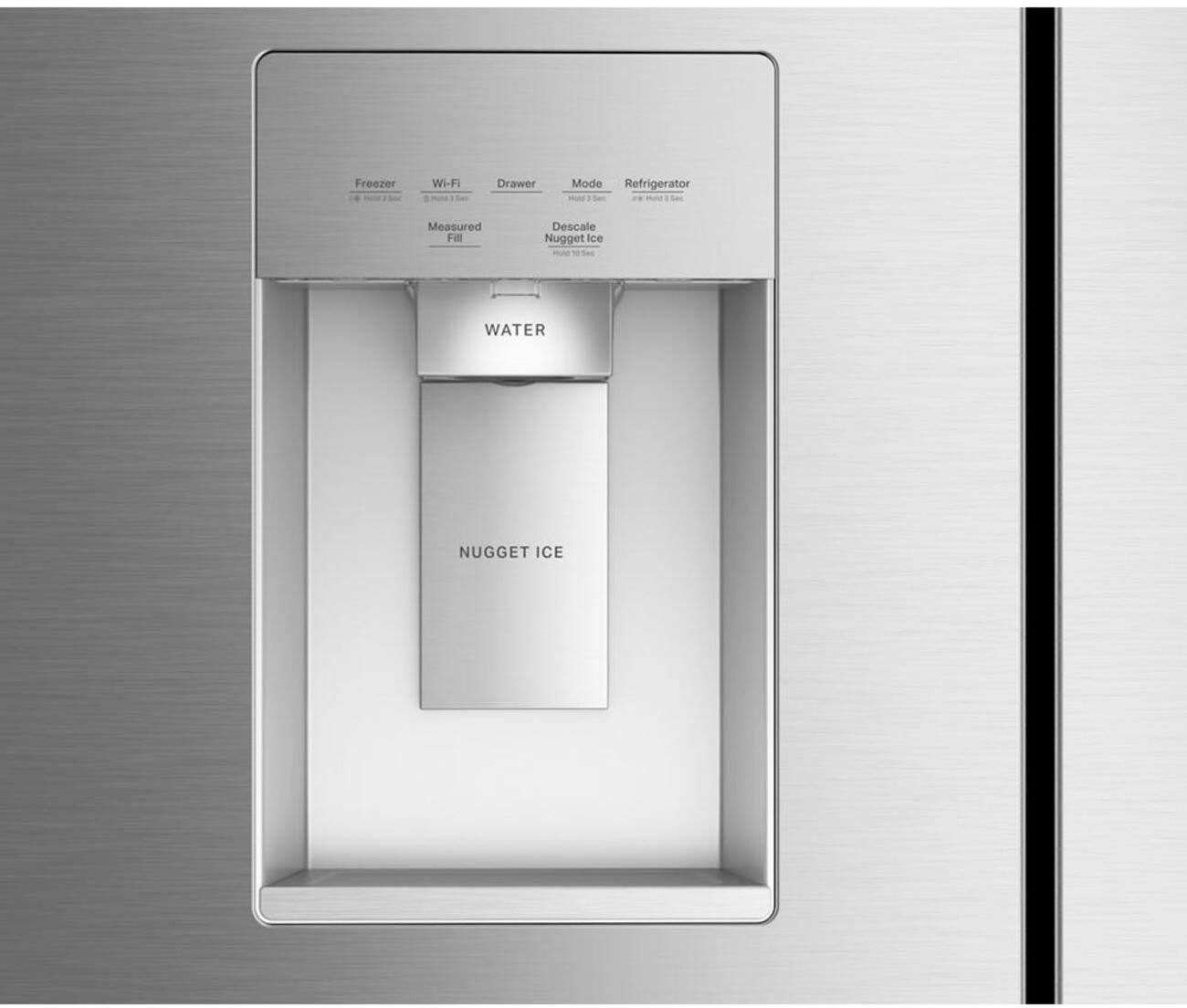 Freezer  
Wi-Fi  
Drawer  
Mode Refrigerator  
Measured Fill  
Descal Nugget Ice  
WATER  
NUGGET ICE