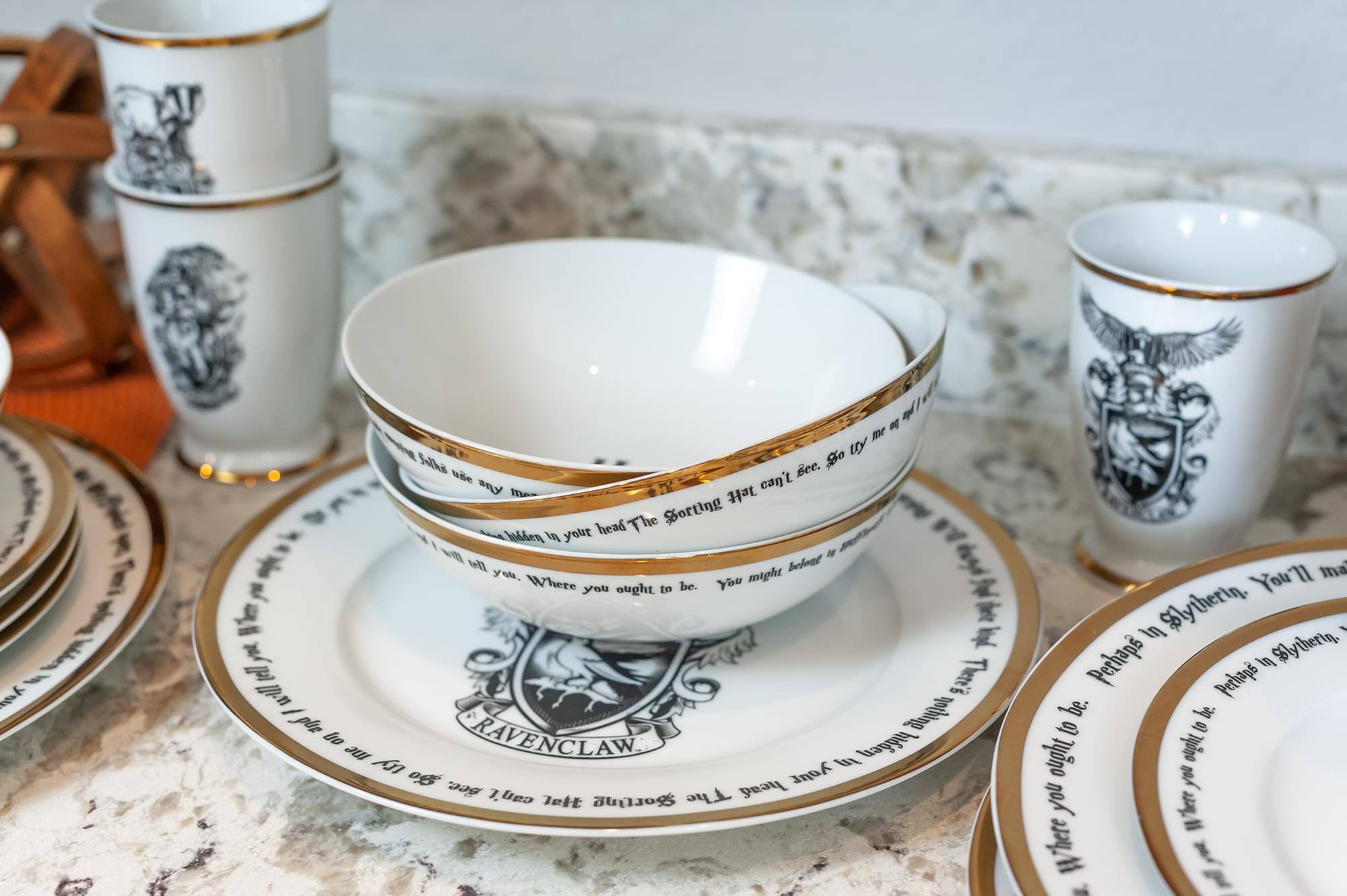 "Use any mew, The Sorting Hat can't see, So it can't tell you where you ought to be. You might belong in Hufflepuff, Where you'll make new friends, earn honors, and be happy. Or perhaps in Slytherin, Where you'll make your name the best in the class, Be a wizard in your year, I wouldn't put it past you. You might belong in Ravenclaw, If you've a ready mind and hunger for knowledge, Or perhaps in Gryffindor, Where dwell the brave at heart, Their daring, nerve, and chivalry set Gryffindors apart."