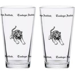 Indigo Falls - Tuskegee Golden Tigers Two-Pack Knockout 16oz. Pint Glass Set - Multicolor