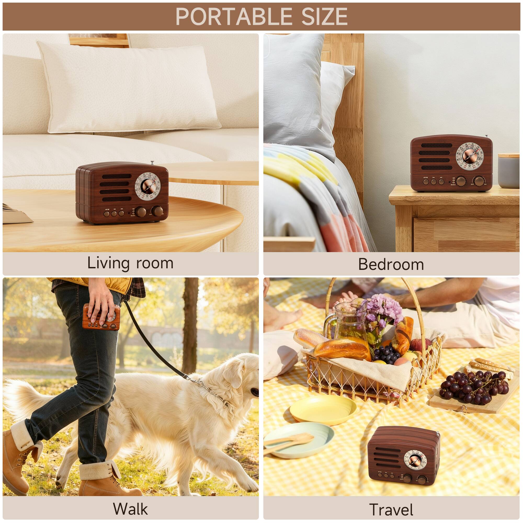 PORTABLE SIZE

Living room  
Bedroom  
Walk  
Travel