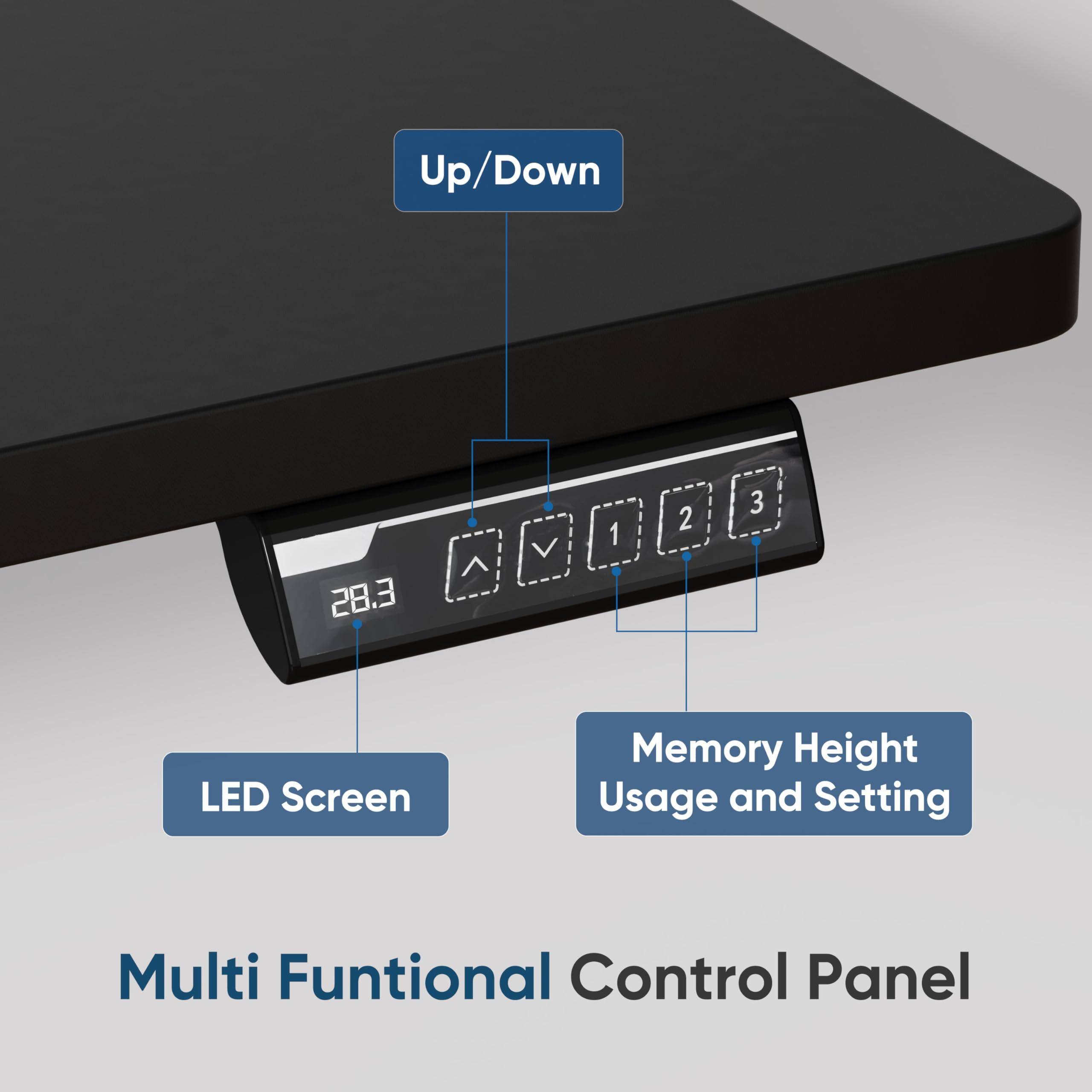 Up/Down  
28.3  
1 2 3  
LED Screen  
Memory Height Usage and Setting  
Multi Functional Control Panel