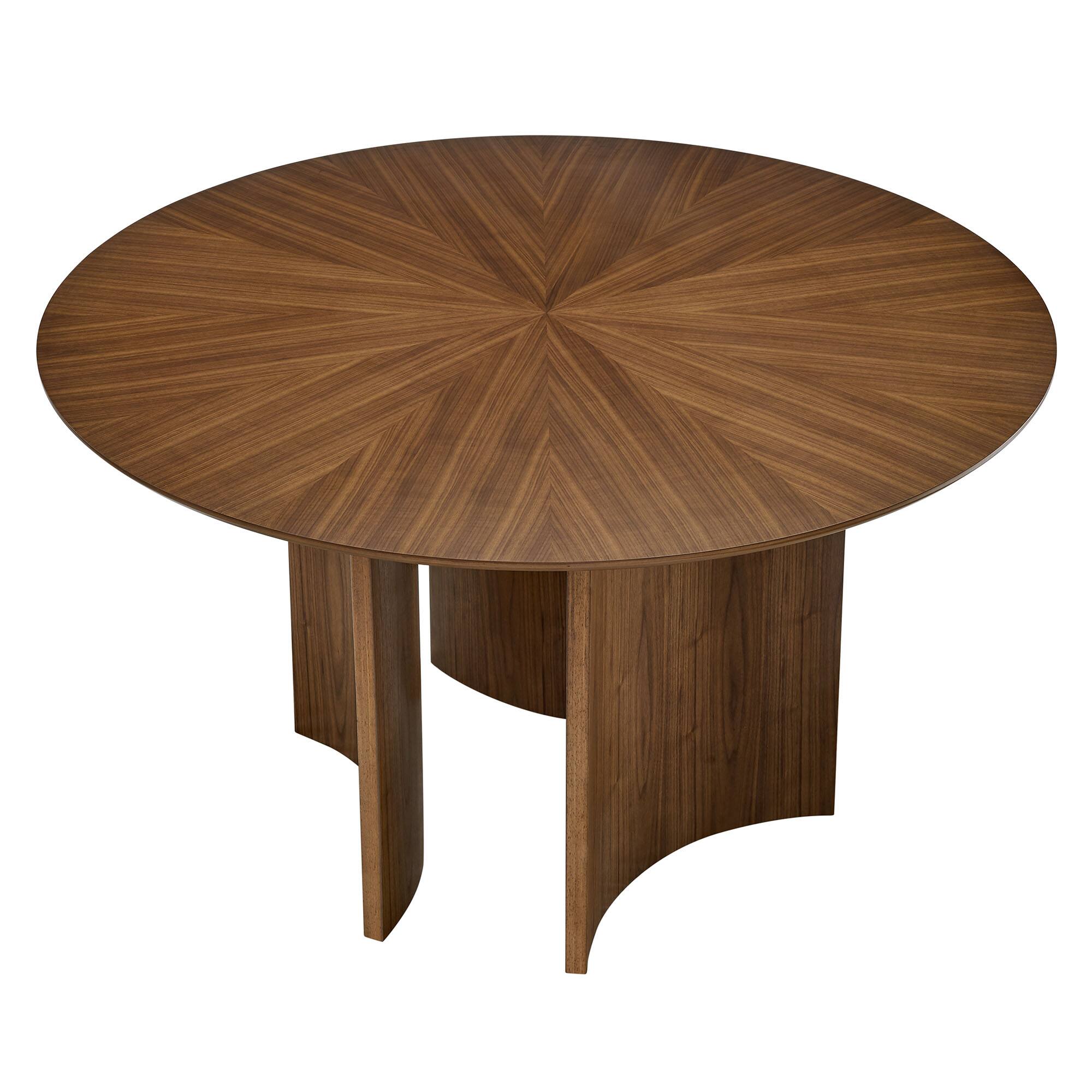 Back. Modway - Sloane 54 Inch Round Dining Table by Modway - Walnut.