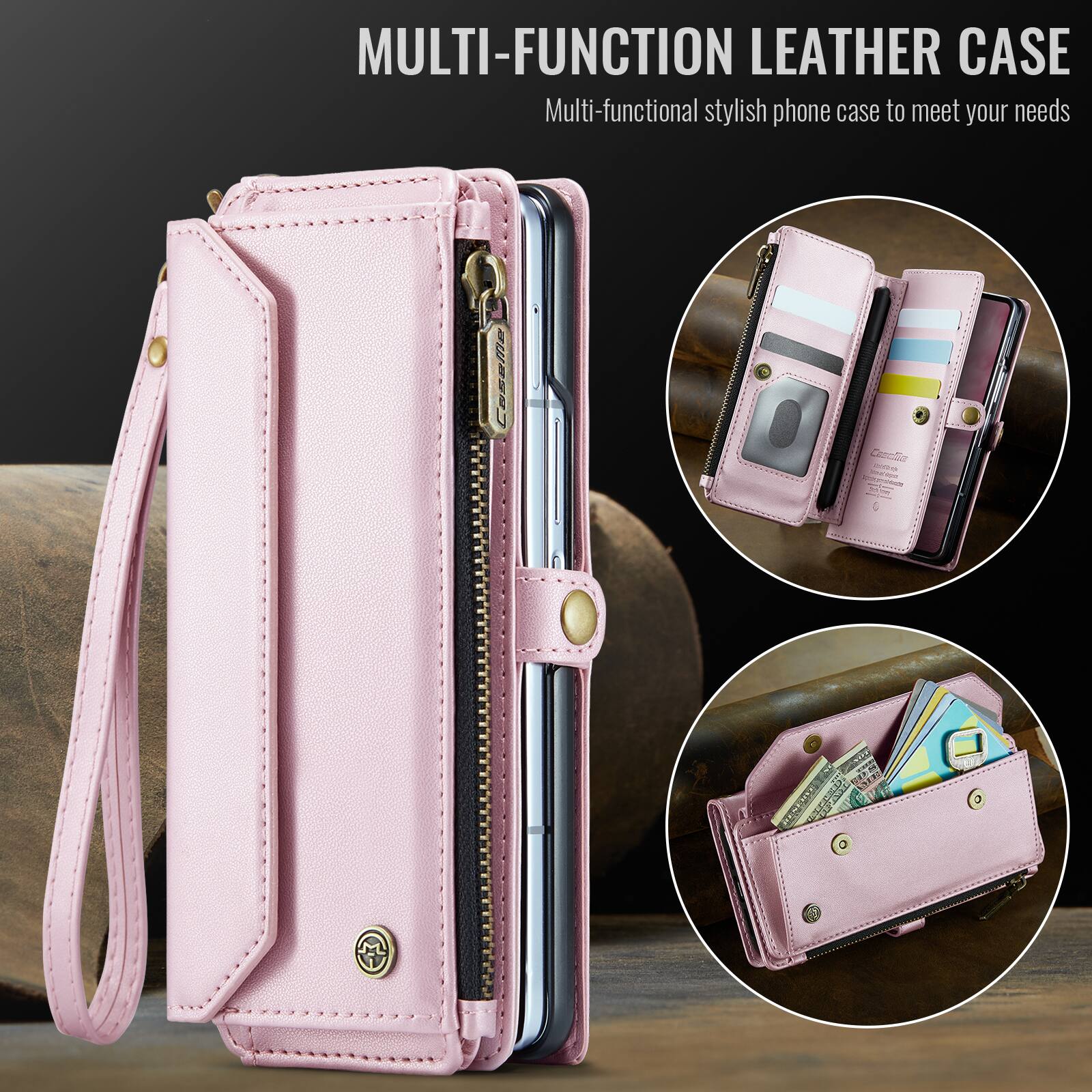 MULTI-FUNCTION LEATHER CASE  
Multi-functional stylish phone case to meet your needs