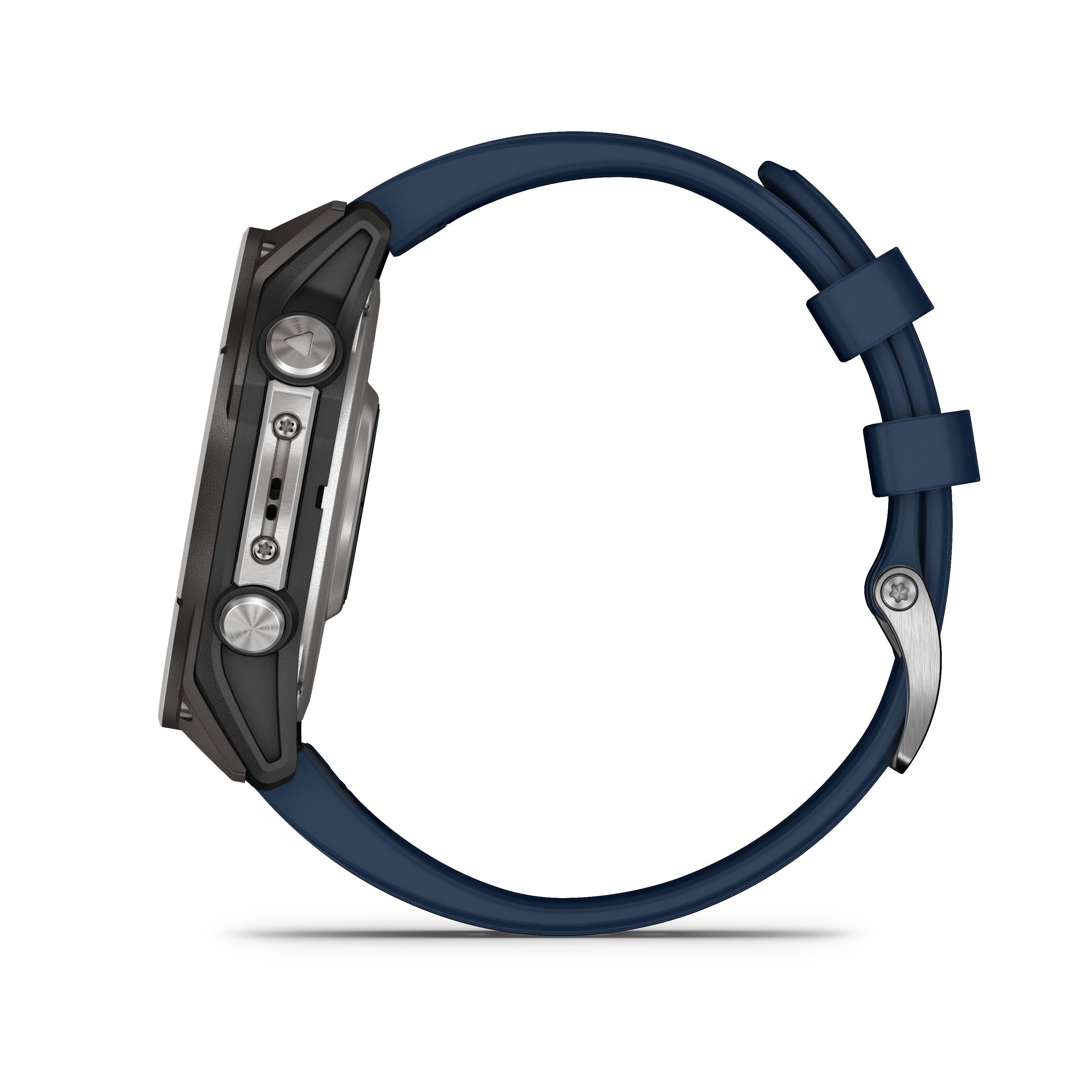 Alt View 7. Garmin - quatix 8 AMOLED Marine GPS Smartwatch 47mm Fiber-reinforced polymer - Titanium.