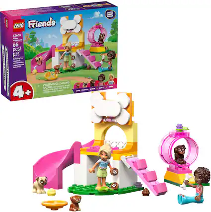 LEGO Friends 42665 Puppy Playground 66 pcs/ 20 pzs Building Toy APPRENURE construction Conttrue JOURT Juguete de para PONSTOLNN FO2STRU8E WARNING: contains CHOKING small HAZARD, TOY Not for a small ball. parts and years. 4+ under 3 + children BARGO MAPLE AIRA WATCH SERIES OWLINE SARA AUTA