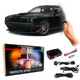 MPC - Remote Start Kit For 2018 Dodge Challenger | Plug and Play | 3X Lock To Start - Black