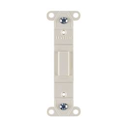 Leviton - 1 gang Thermoset Plastic Blank Wall Plate 1 pk - Light Almond
