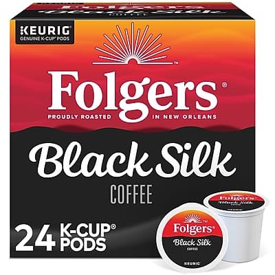 Folgers - Silk Coffee Keurig K-Cup Pods, Dark Roast, 24/Box