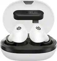 SteelSeries - Arctis GameBuds True Wireless Noise Cancelling Gaming Earbuds for PS5, PS4, PC, Switch - White - Front_Zoom