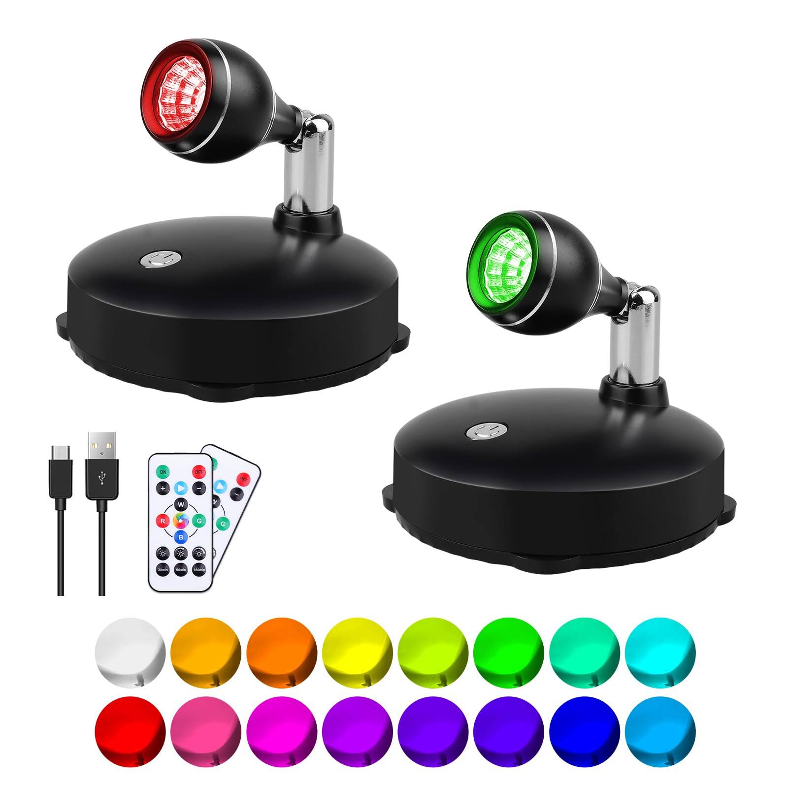 Multicolor Rechargeable (2 Pack)