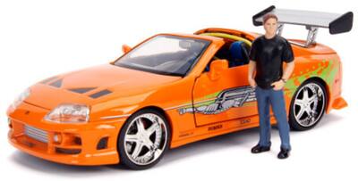 Jada Toys 1:24 Fast & Furious 1 Brian's Toyota Supra Build N Jada Toys 1:24 Fast & Furious 1 Brian's Toyota Supra Build N