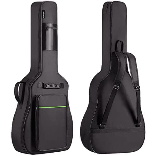 CAHAYA - Acoustic Guitar Bag 0.35 In Thick Padding for 40 41 42 in Acoustic Guitars Waterproof Green CY0291