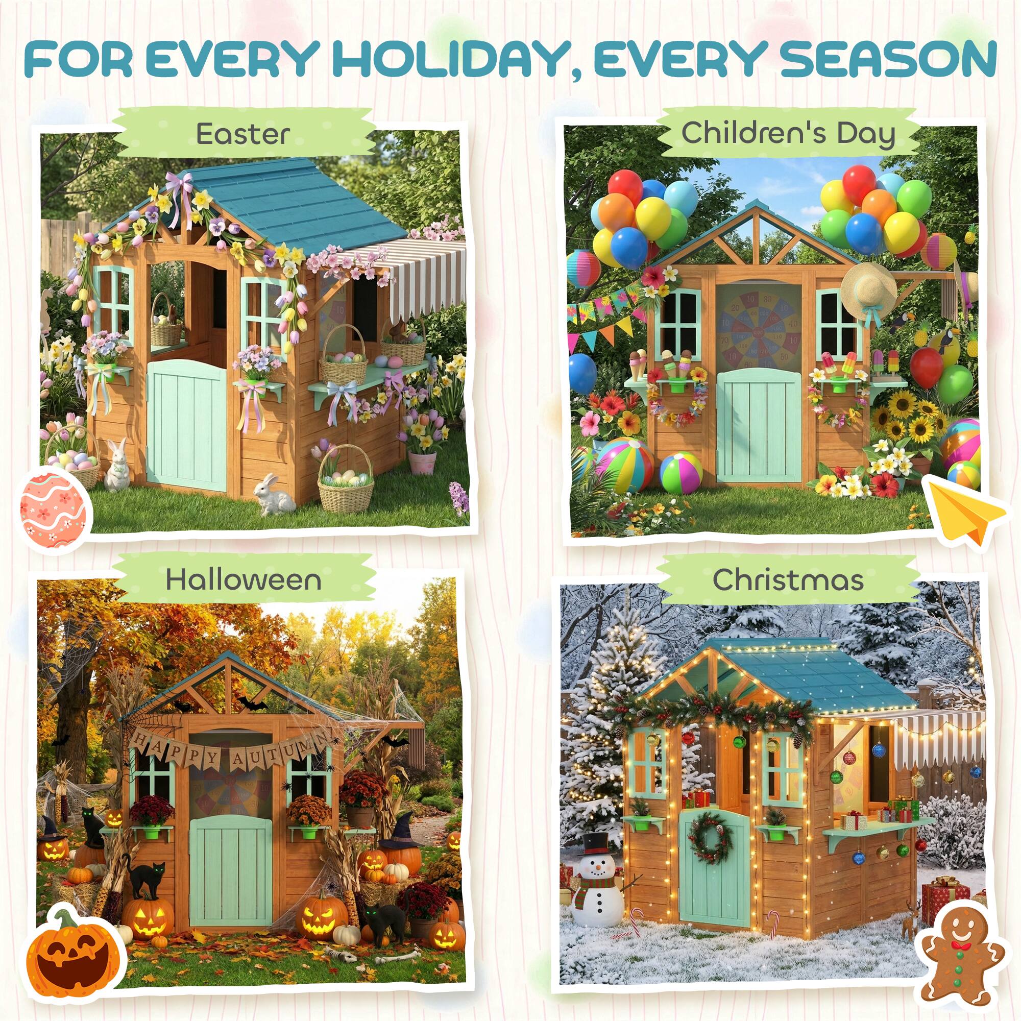 FOR EVERY HOLIDAY, EVERY SEASON

Easter  
Children's Day  
Halloween  
Christmas