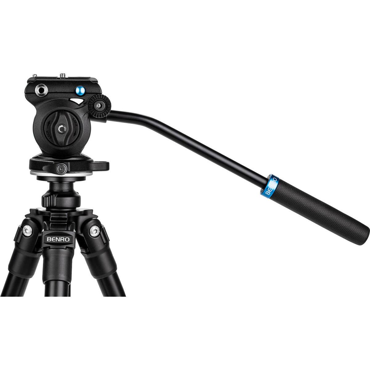 Alt View 3. Benro - Benro S2 PRO Flat Base Fluid Video Head.