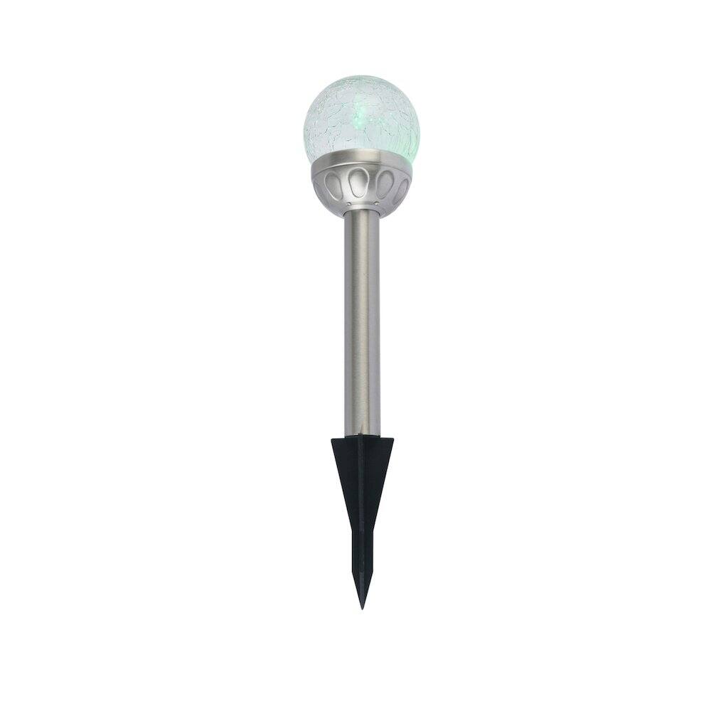 Alt View 2. Living District - Outdoor LED RGB Pathway Light, Pack of 4 - Silver.