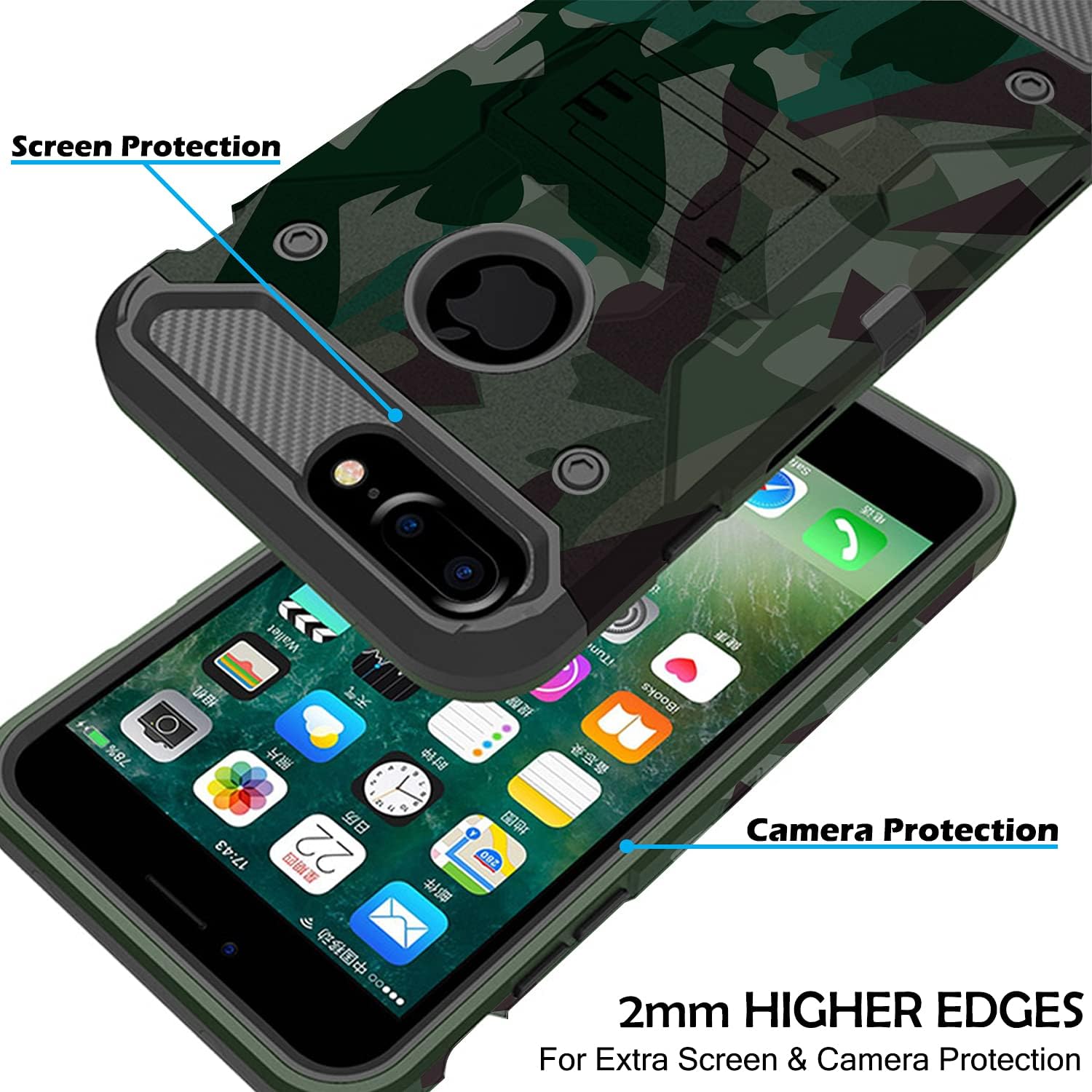 Screen Protection

78%

Wallet

21 17:43 22

iTunes iBooks Camera Protection 280 2mm HIGHER EDGES For Extra Screen & Camera Protection