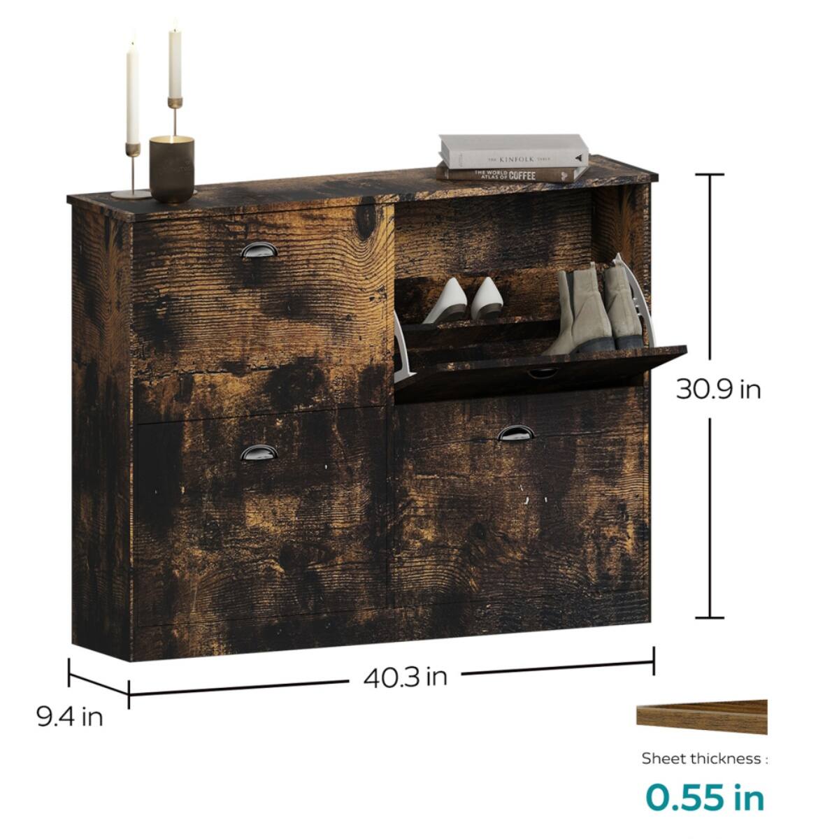 LINFOLL with COFFEE  
Dimensions:  
- Height: 30.9 in  
- Width: 40.3 in  
- Depth: 9.4 in  
Sheet thickness: 0.55 in