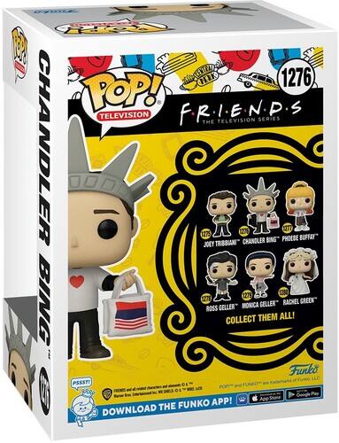 1 COOpY PERK 1276 POP! TELEVISION F.RI.E.N.D.S THE TELEVISION SERIES CHANDLER 1275 JOEY TRIBBIANI 1276 CHANDLER BING" PHOEBE 1271 BUFFAY 1278 GREEN" MONICA GELLER RACHEL ROSS GELLER COLLECT THEM ALL! Funko of LLC PSSST! and 01 eb W APP! THE FUNKO DOWNLOAD