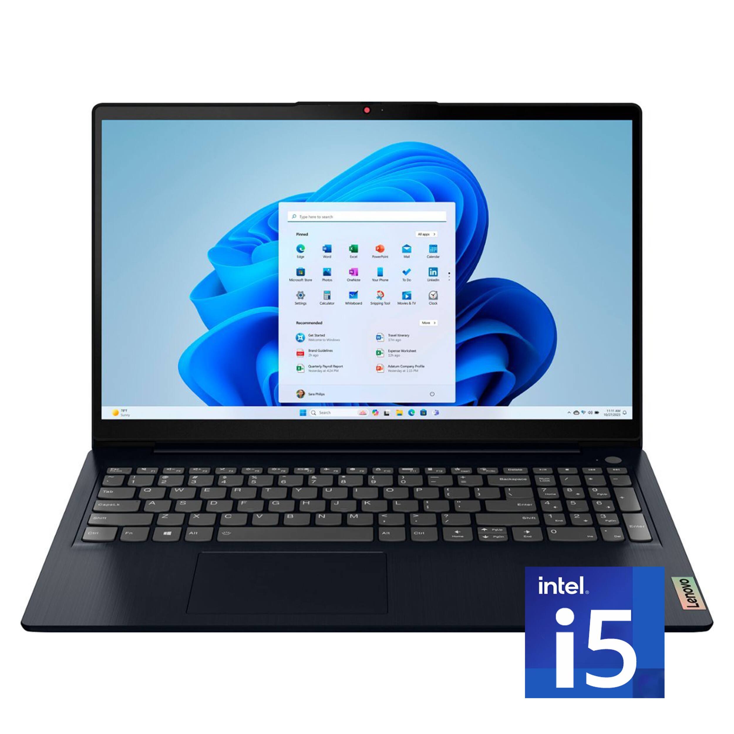 Lenovo - Ideapad 3i 15.6" FHD Touchscreen Laptop - Core i5-1155G7 with 40GB Memory - 1TB SSD - Abyss Blue