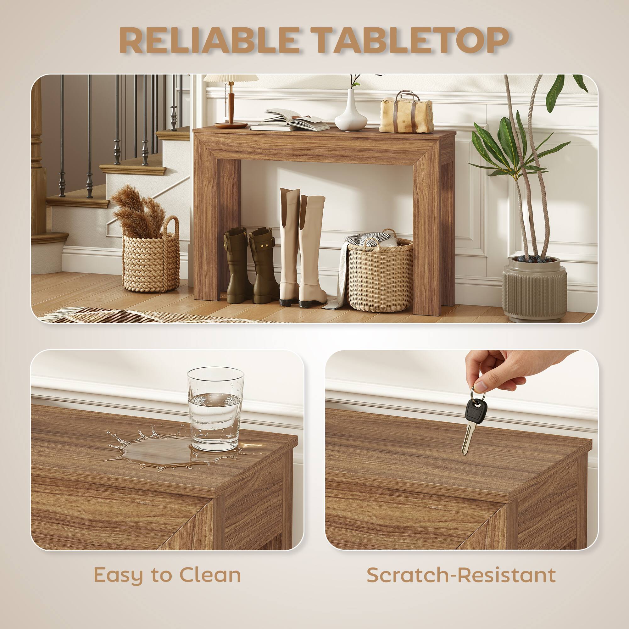 RELIABLE TABLETOP

Easy to Clean

Scratch-Resistant