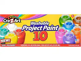 Cra-Z-Art - Washable Project Paints, 2 Fl. Oz., 10/Pack - Assorted