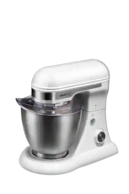 Aukfa - Stand Mixer,4.5L 280W 12-Speed Tilt-Head Food Mixer, Kitchen Electric Mixer with Dough Hook, Wire Whip & Beater - Gray