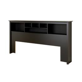 Prepac - King Bookcase Headboard - Black