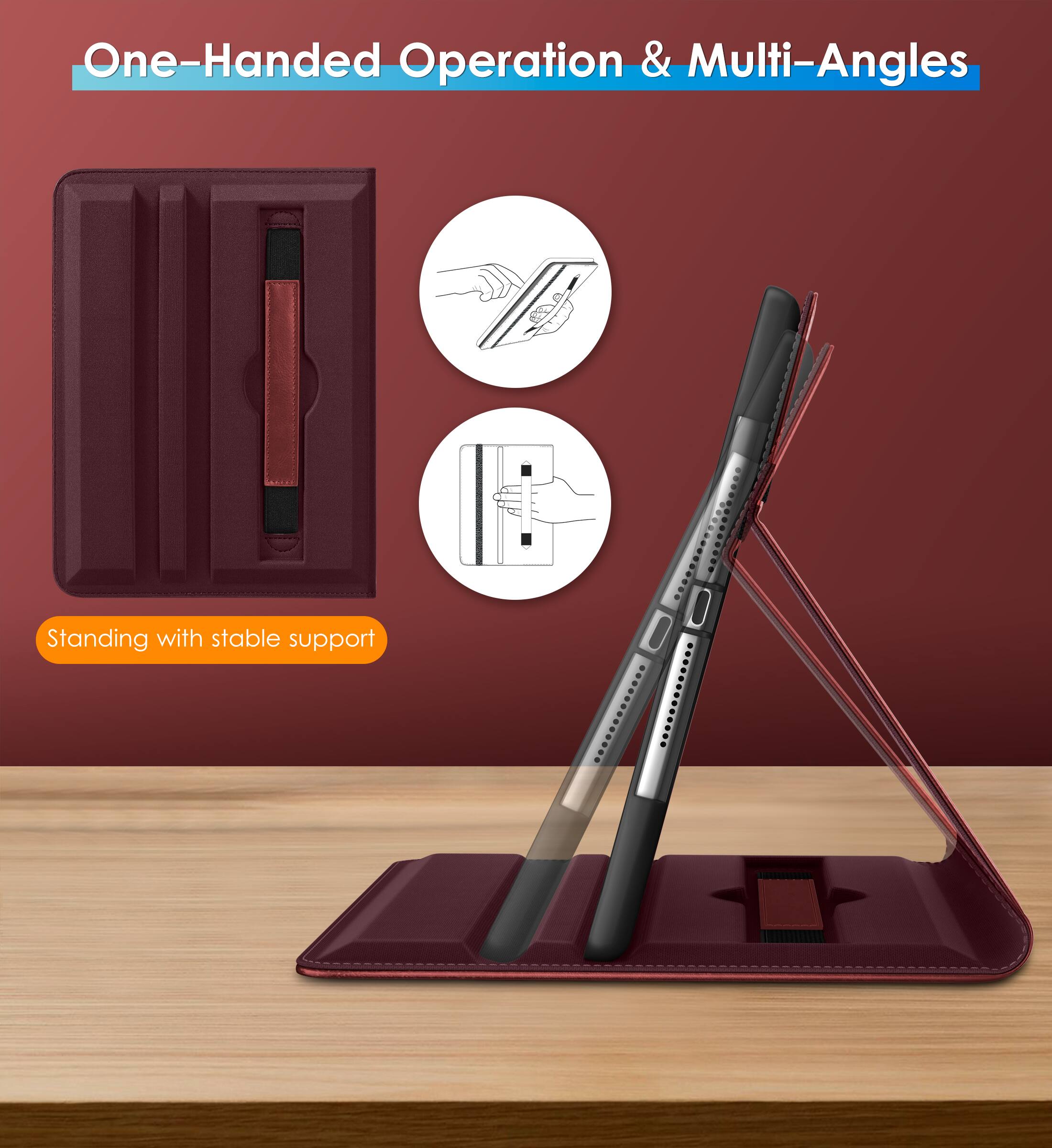 One-Handed Operation & Multi-Angles

Standing with stable support