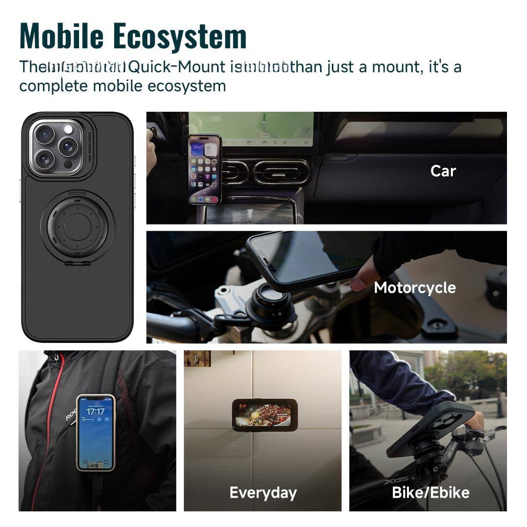 Mobile Ecosystem

The Thule Quick-Mount is more than just a mount, it's a complete mobile ecosystem

Car

Motorcycle

Everyday

Bike/Ebike