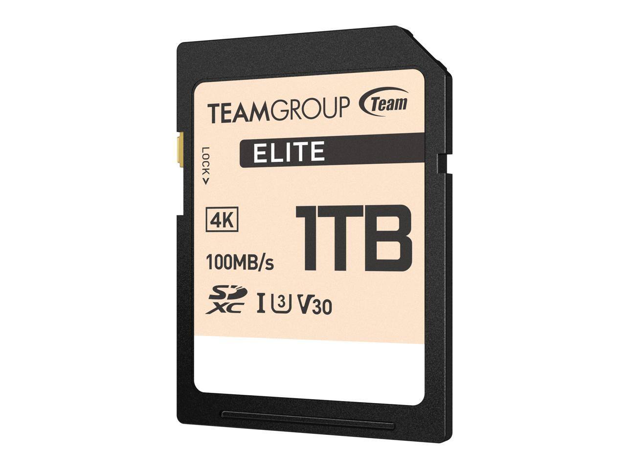 TEAMGROUP Team ELITE  
LOCK 4K  
1TB  
100MB/s  
4K  
XC I3 V30