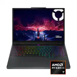 Lenovo - Legion5 15.1" Gaming Laptop,Ryzen AI 7 350,64GB RAM,2TB SSD,GeForce RTX 5070,Backlit Keyboard,Win 11Pro - Black