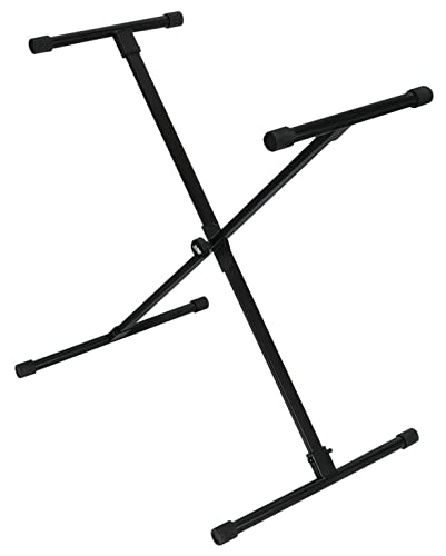 Alt View 4. On Stage Stands - On-Stage KS8190 Lok-Tight Classic Single-X Keyboard Stand,Black - "NA".