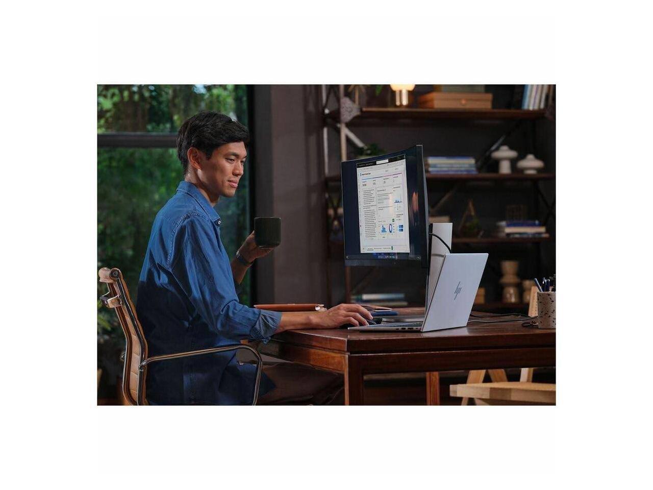 Alt View 8. HP - HP EliteBook 8 G1i 16" - Intel Core Ultra 7 - 16 GB - 512 GB SSD - Windows 11 Pro - Wi-Fi 7 - Glacier Silver - Meteor Silver.