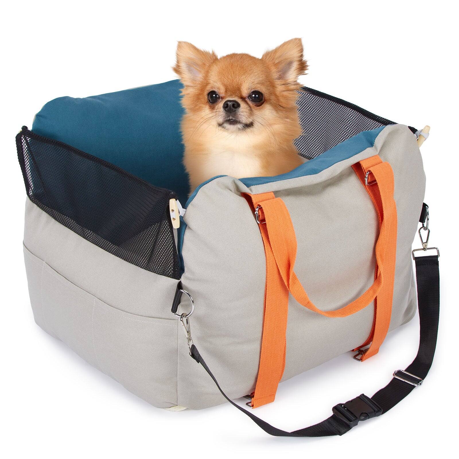 Front. Ownpets - Dog Car Seat Waterproof with Storage Pockets.