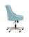 Alt View 12. Linon Home Décor - Sheehan Swivel Office Chair - Light Blue.