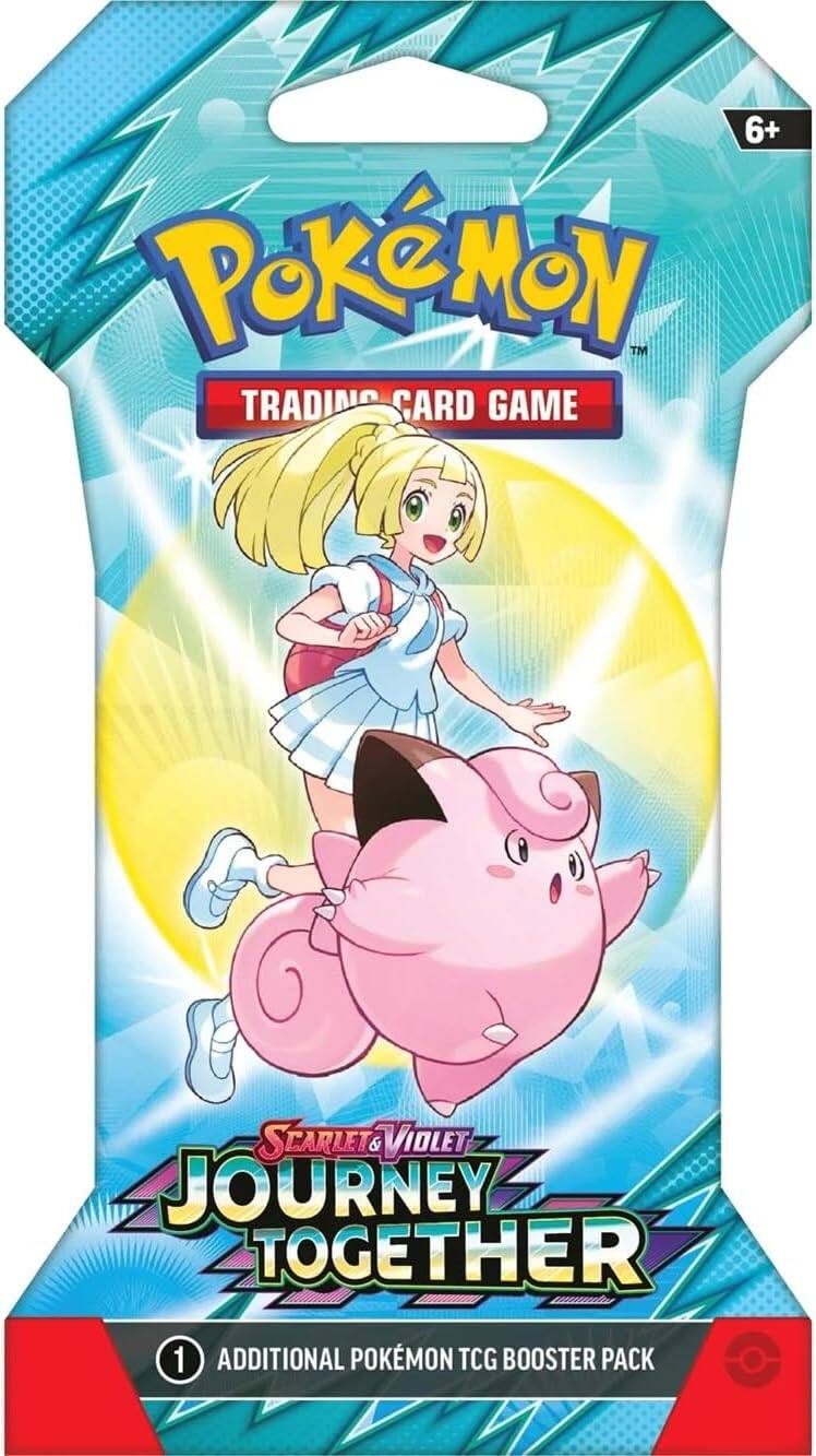 6+ Pokémon™ Trading Card Game  
Scarlet & Violet Journey Together  
1 Additional Pokémon TCG Booster Pack