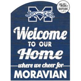 Jardine - Moravian Greyhounds 16'' x 22'' Indoor/Outdoor Marquee Sign - Blue