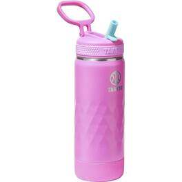 Takeya - Sport 18-oz. Kids Leakproof Water Bottle with Straw Lid - Fuchsia Flash - Pink