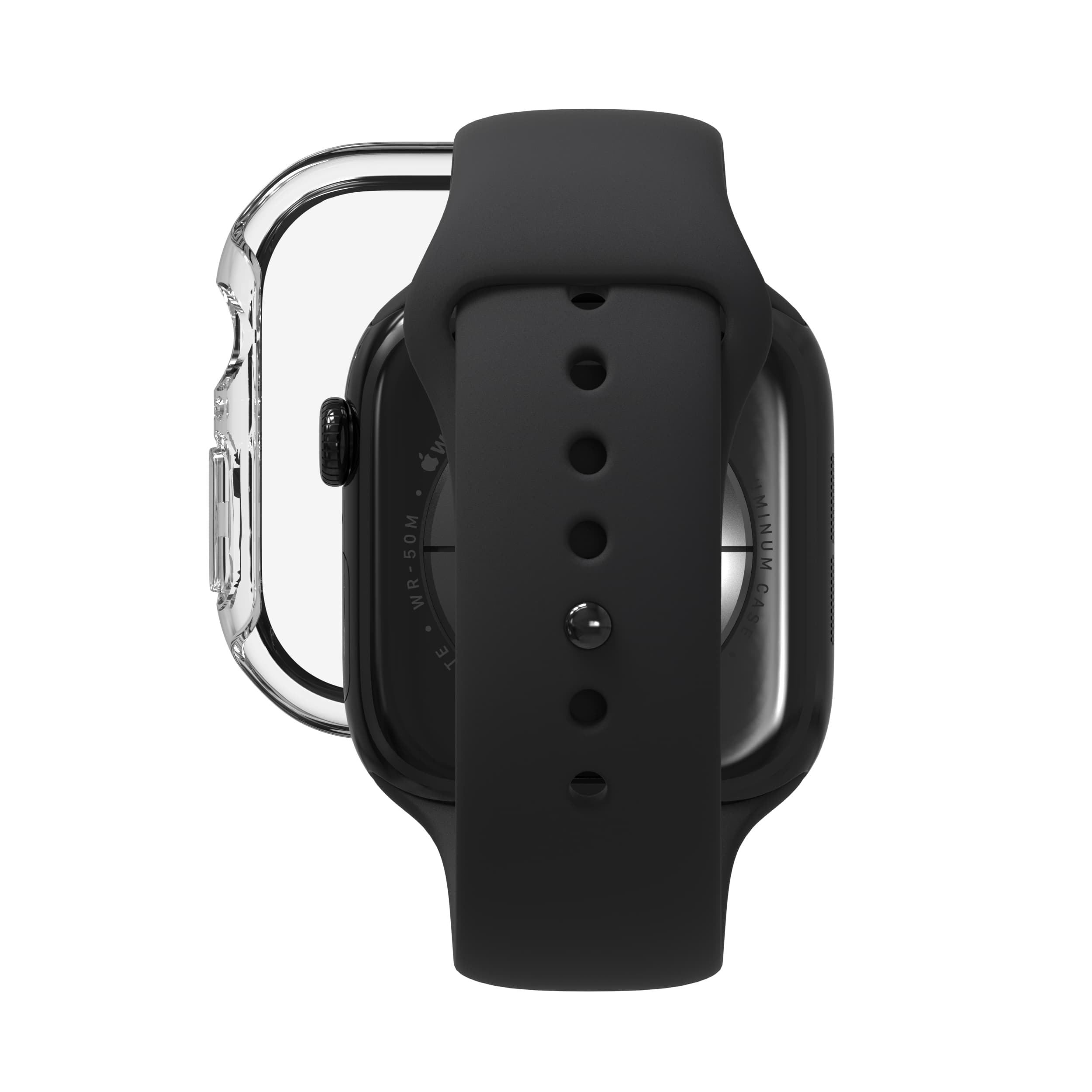 The text on the image reads "M 50M WR-50M WR TE E MINUM CASE." This is not a coherent sentence, so it is not possible to group and correct it.