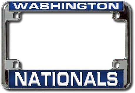Washington Nationals Chrome Motorcycle License Plate Frame - also Recreational Vehicles, RVs, Bikes & Scooters