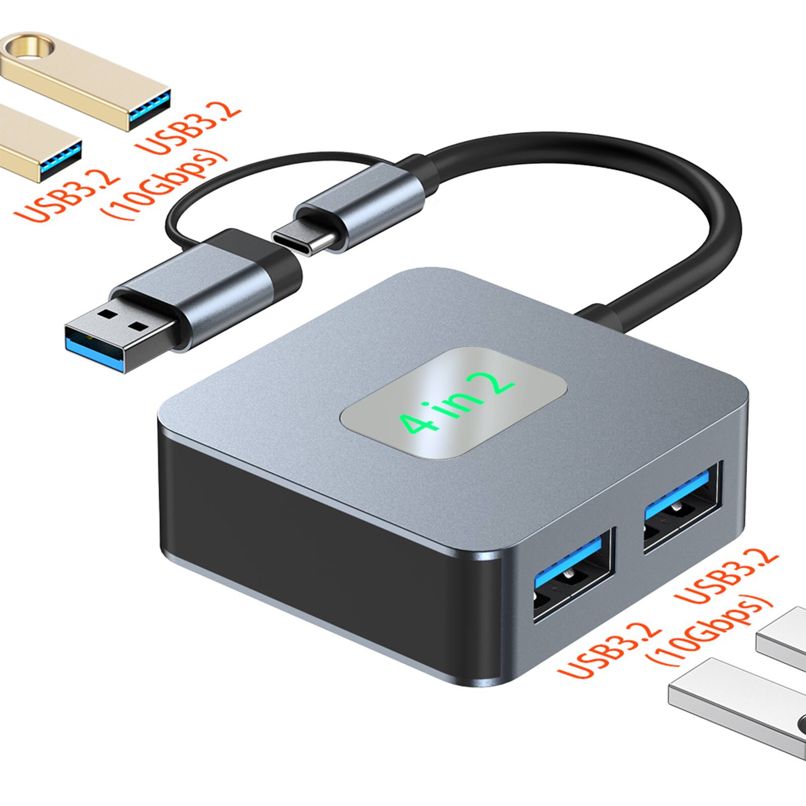 USB3.2 (10Gbps)  
USB3.2 (10Gbps)  
4in2  
USB3.2 (10Gbps)  
USB3.2 (10Gbps)