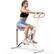 Front. MERACH - MERACH Squat Assist Trainer Foldable Squat Rider Machine for Glutes and Quads with 3 Tension Bands - White.
