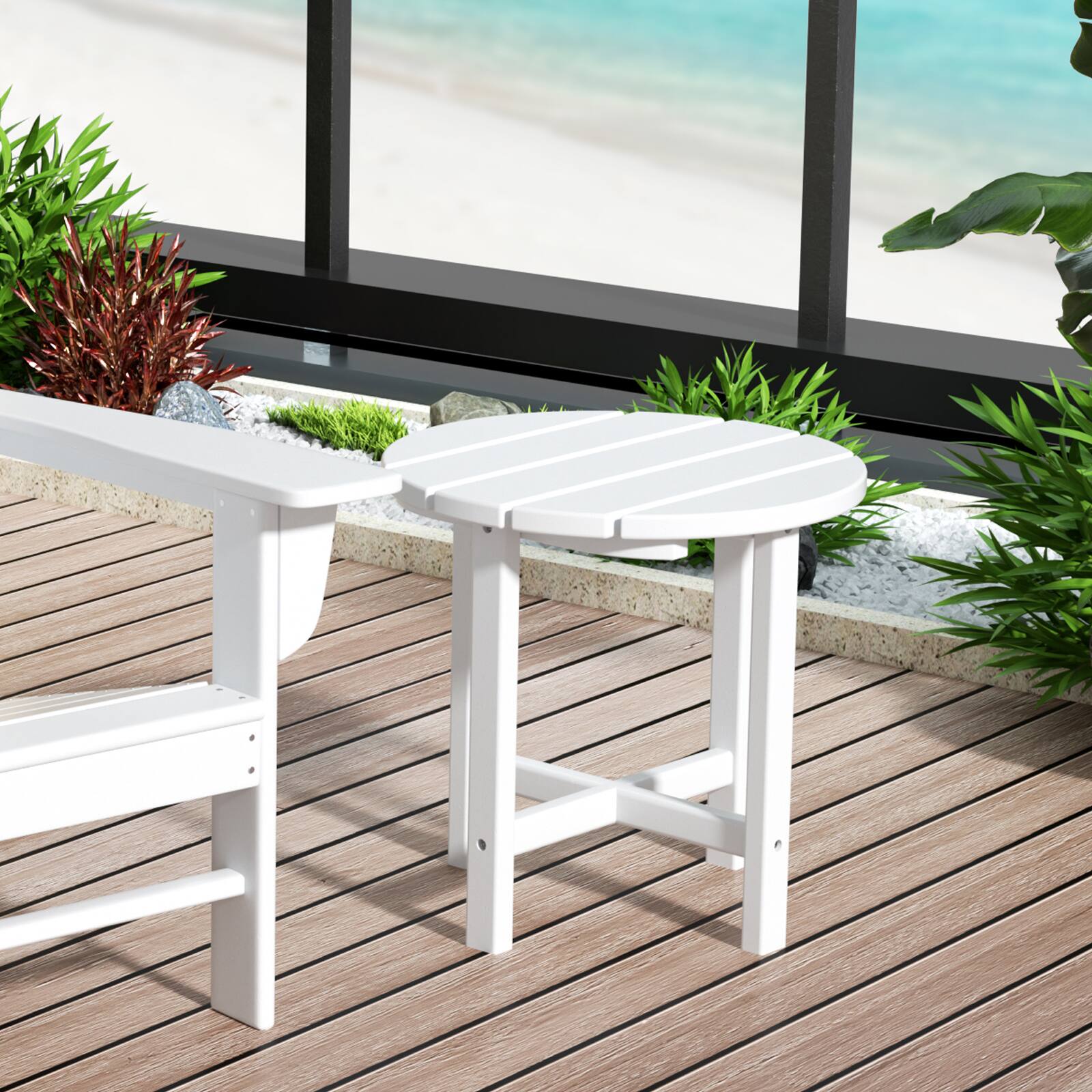 WestinTrends Malibu 3 Piece set Outdoor / Patio rocking chairs with a ...