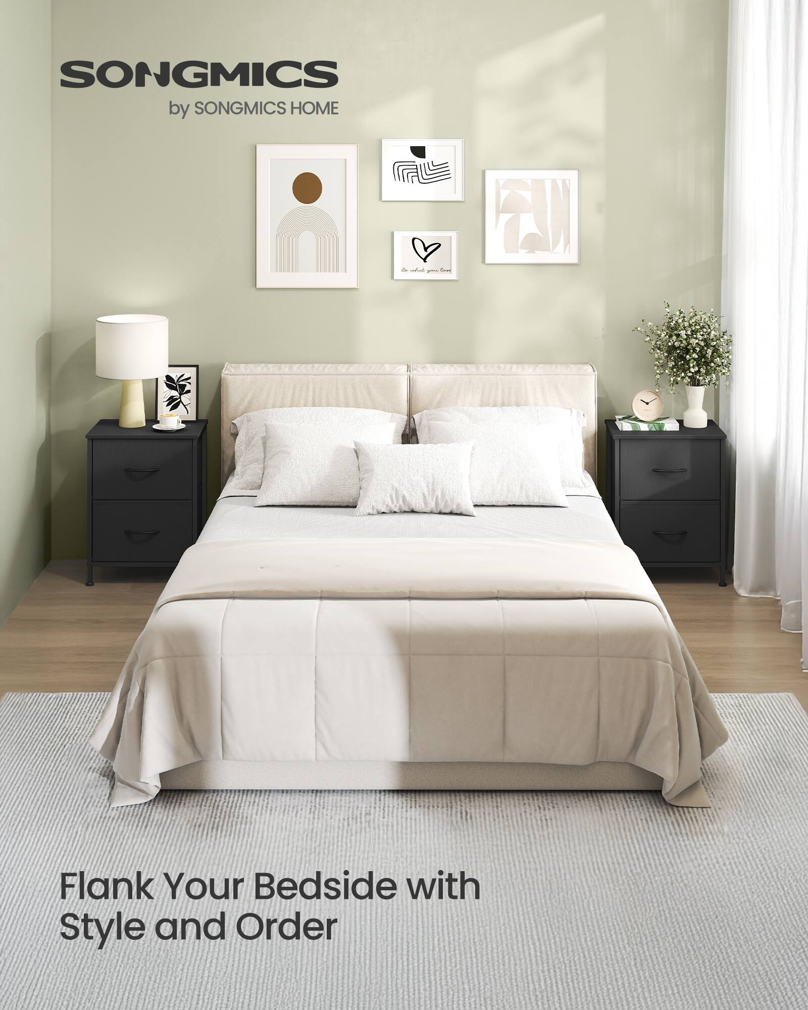 SONGMICS by SONGMICS HOME - Flank Your Bedside with Style and Order