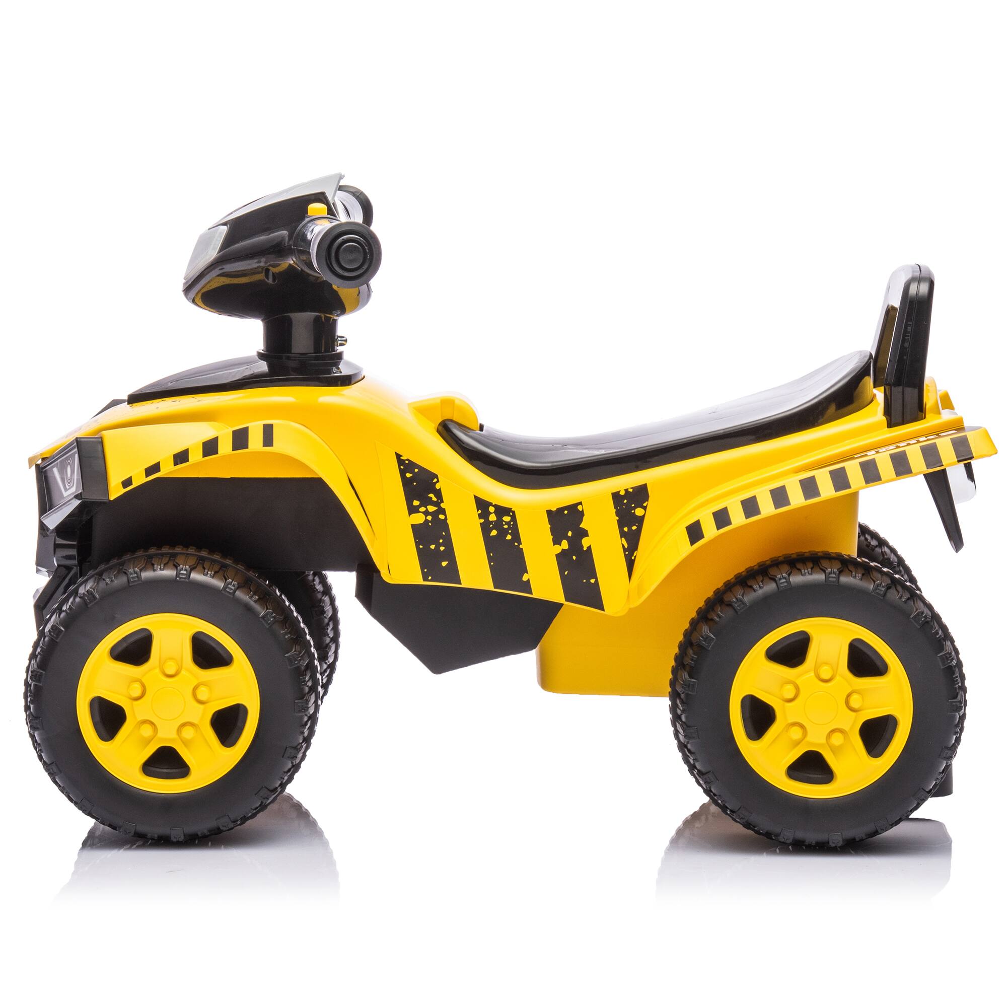Left. Tonka - Tonka: Quad Push Car - Yellow - Foot-To-Floor Ride-On Toy,12mo+.
