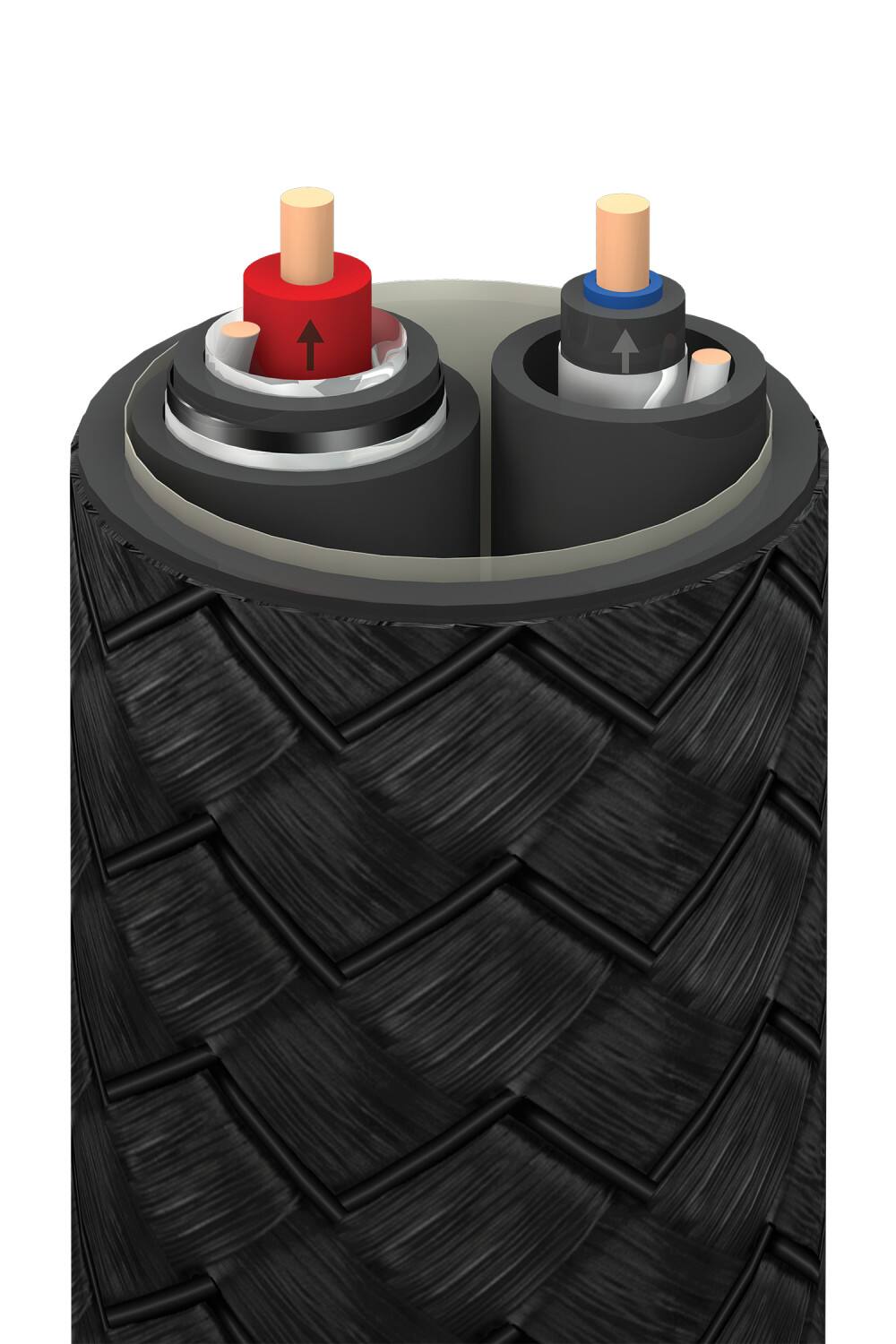 Alt View 13. AudioQuest - Black Beauty RCA > RCA 9.8' Analog Audio Interconnect Cable - Black on Black.